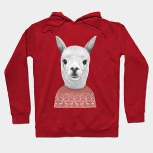 Lama in a sweater Hoodie